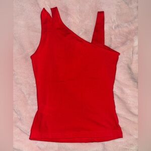 SHEIN Vibrant Red Asymmetrical Camisole
